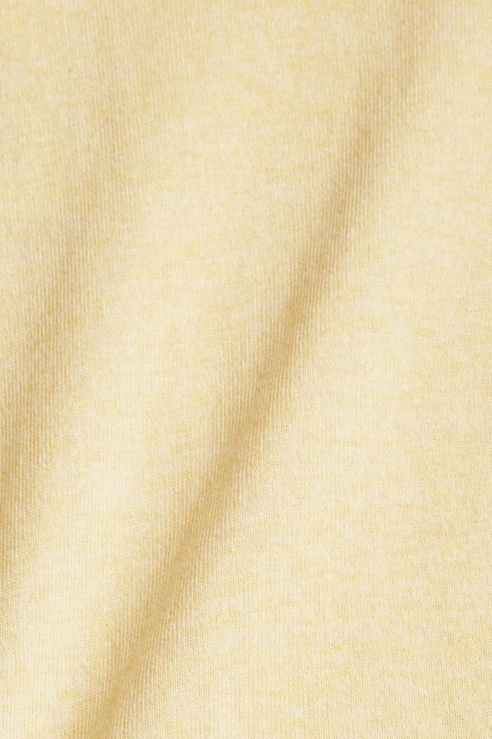 Pullover mit Hoodie, 100% Baumwolle, DUSTY YELLOW, detail image number 4