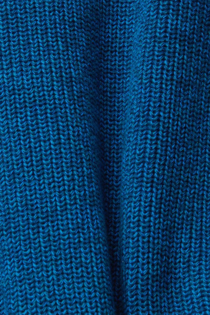 Pullover mit Zopfstrick, PETROL BLUE, detail image number 4