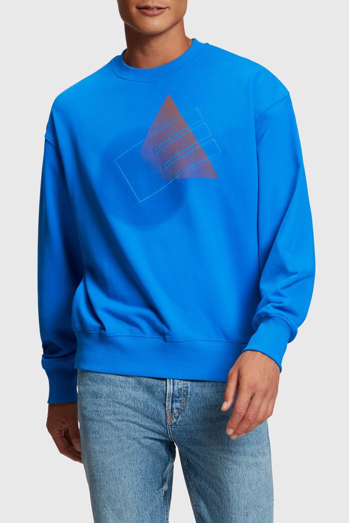 Yagi Archive Sweatshirt mit Grafik-Print, BRIGHT BLUE, detail image number 0
