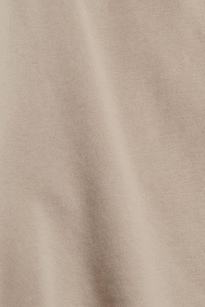 Sweat-Shorts aus Baumwolle, LIGHT TAUPE, detail image number 4