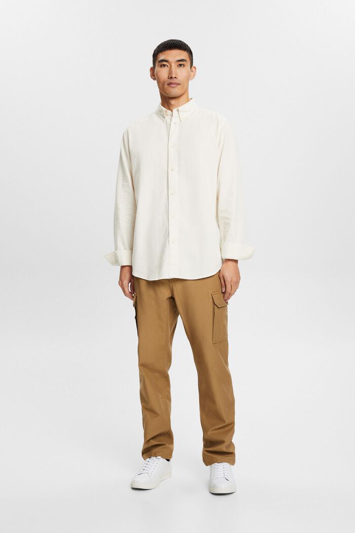 Hemd aus Cord, 100% Baumwolle, ICE, detail image number 0