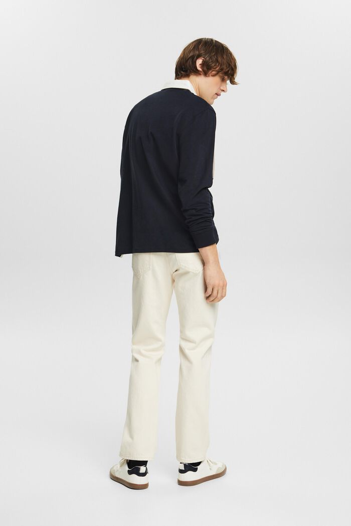 Jeans mit geradem Bein und mittlerer Bundhöhe, OFF WHITE, detail image number 2