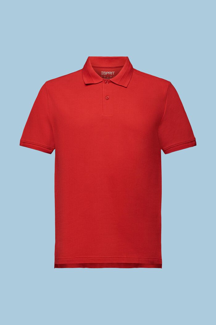 Piqué-Poloshirt aus Pima-Baumwolle, DARK RED, detail image number 6