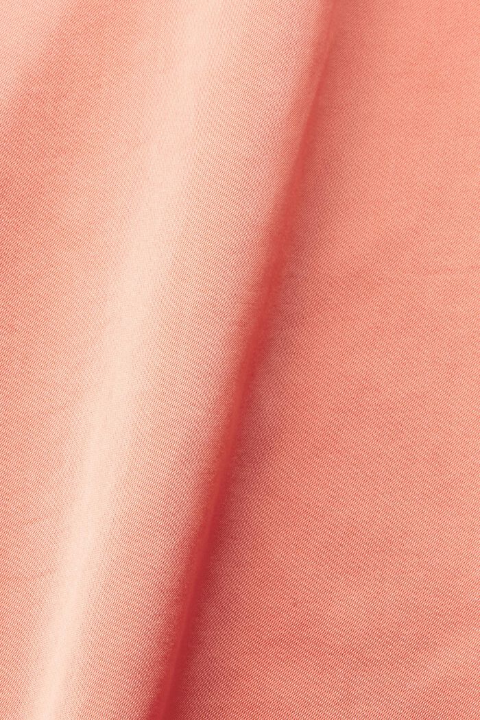 Material-Mix-T-Shirt, LENZING™ ECOVERO™, CORAL ORANGE, detail image number 4