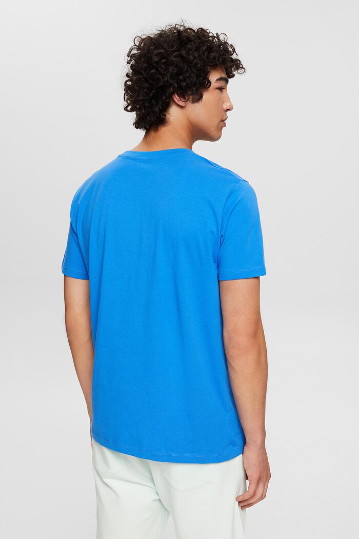 Jersey-T-Shirt mit Print, BRIGHT BLUE, detail image number 3