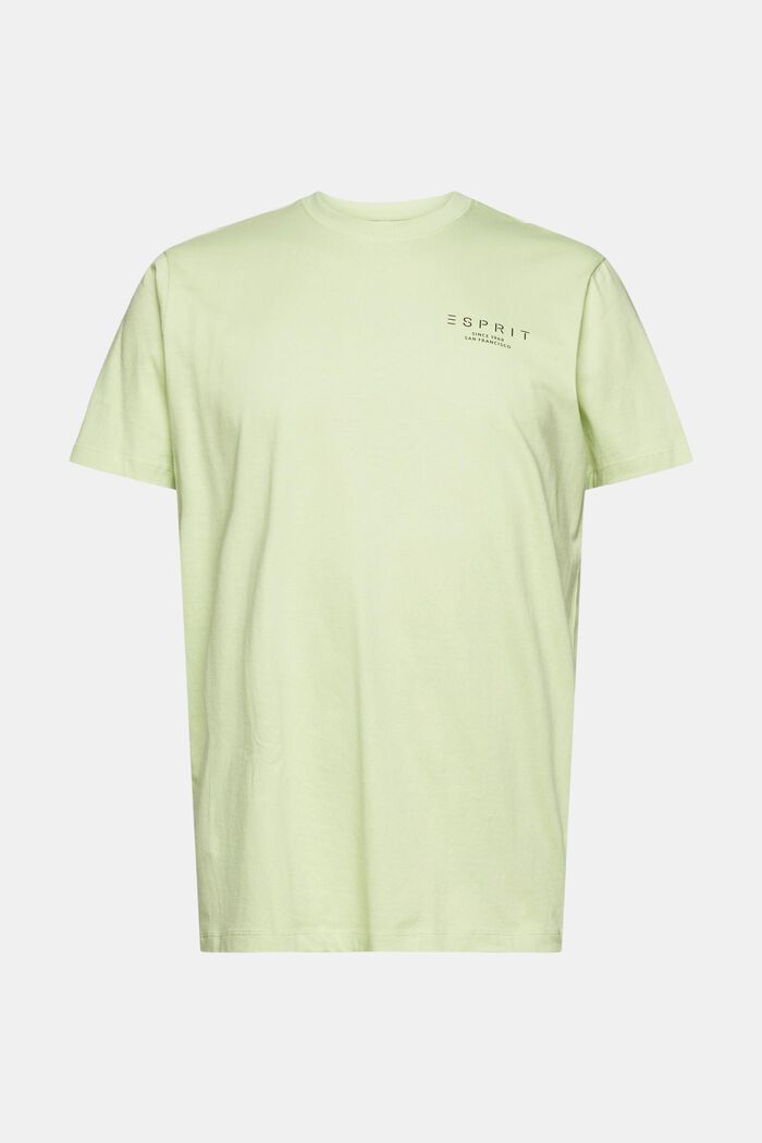 Jersey-T-Shirt mit Logo-Print, LIGHT GREEN, detail image number 6