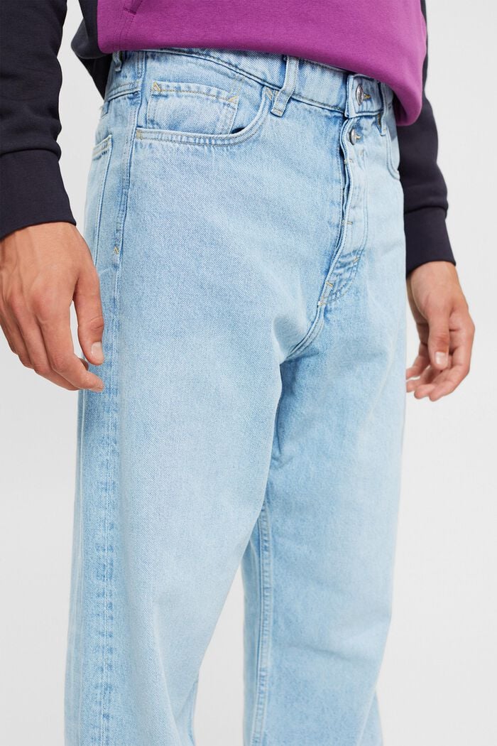 Locker geschnittene Jeans aus nachhaltiger Baumwolle, BLUE BLEACHED, detail image number 2