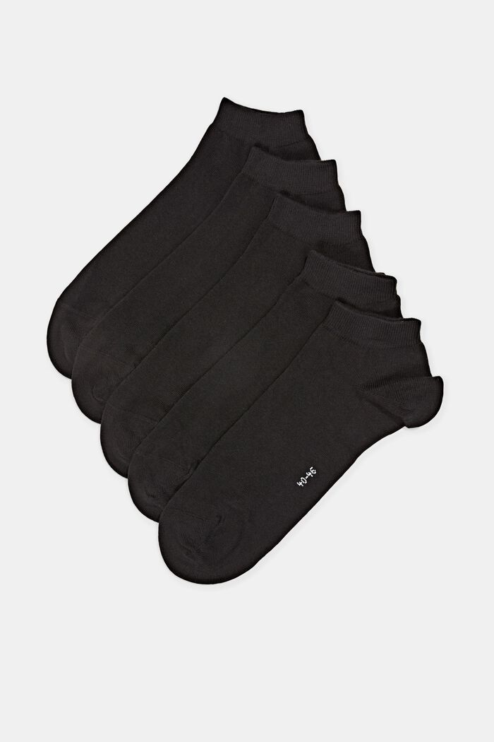 10er-Pack Sneaker-Socken aus Baumwoll-Mix, BLACK, detail image number 0