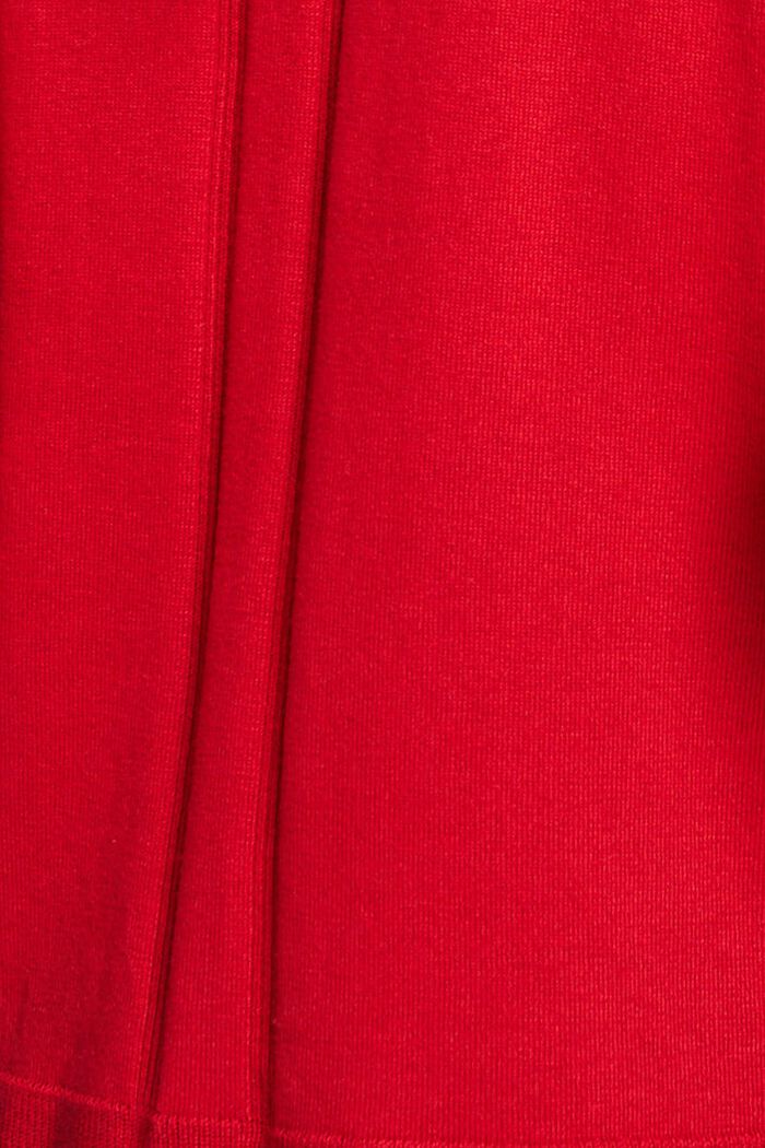 Cardigan mit V-Ausschnitt, DARK RED, detail image number 4