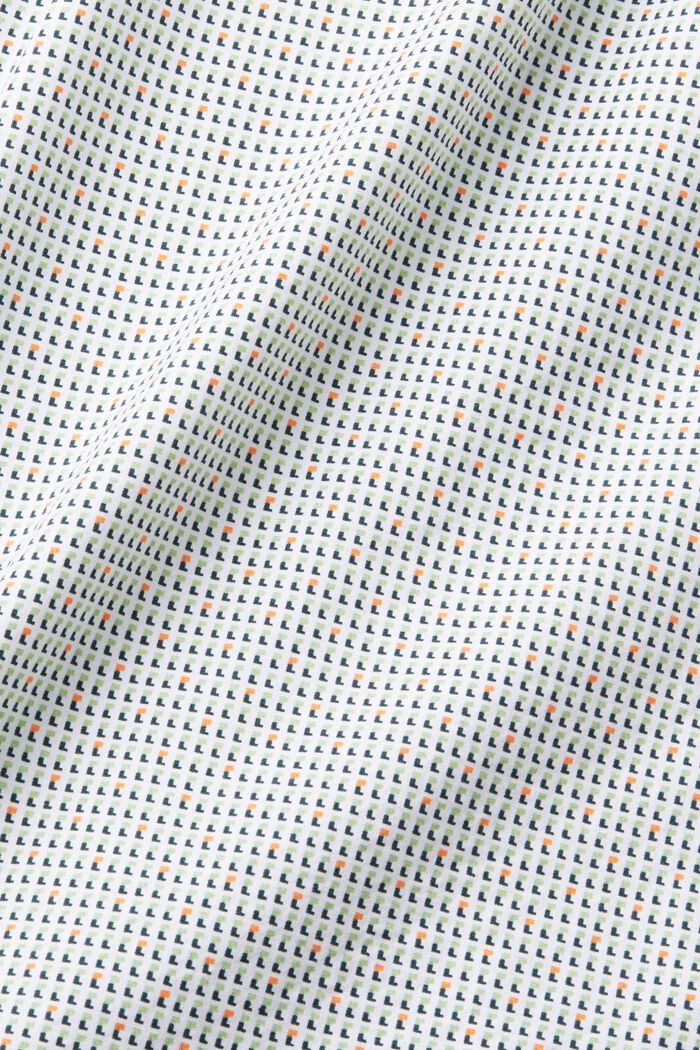Schmal geschnittenes Hemd mit Allover-Dessin, WHITE, detail image number 5