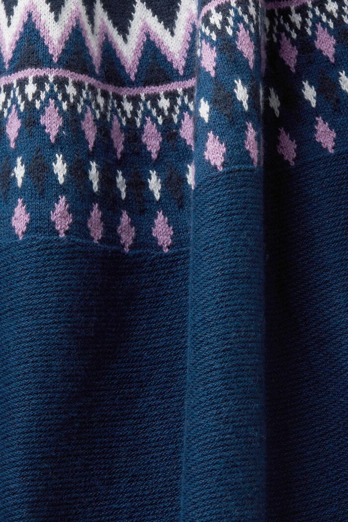 Pullover aus Jacquardstrick, PETROL BLUE, detail image number 5