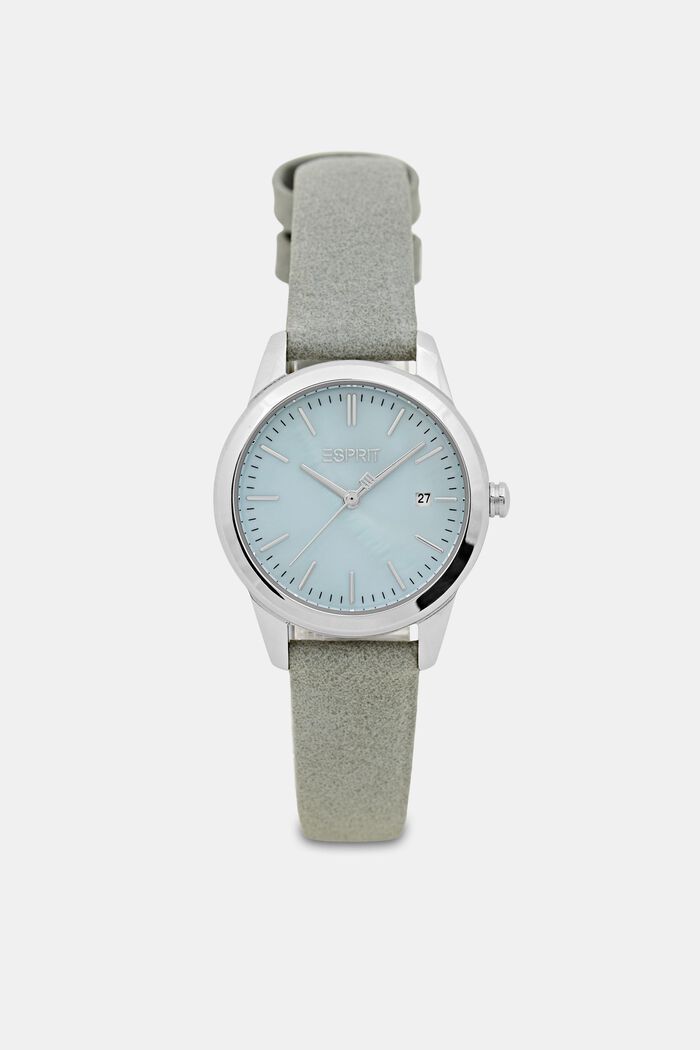 Women Uhren | Edelstahl-Uhr mit Armband in Lederoptik - LF51573