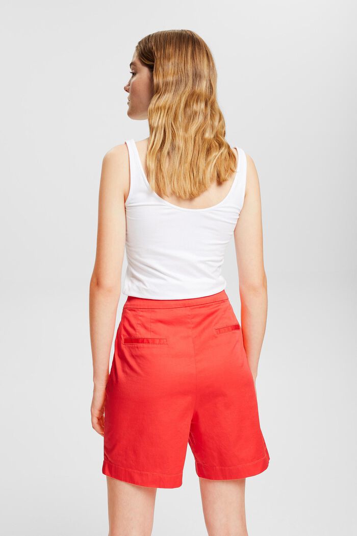 Bemuda-Shorts aus Pima Baumwolle, RED, detail image number 4