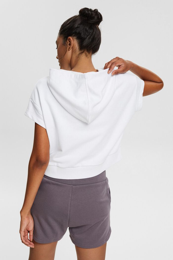 Recycelt: kurzärmeliges Sweatshirt, WHITE, detail image number 3