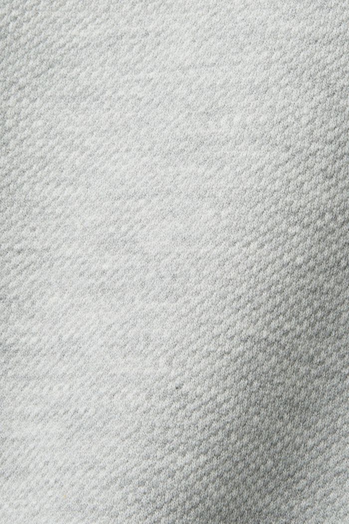 Sweatshirt aus Fleece mit Mesh-Logo, LIGHT GREY, detail image number 5