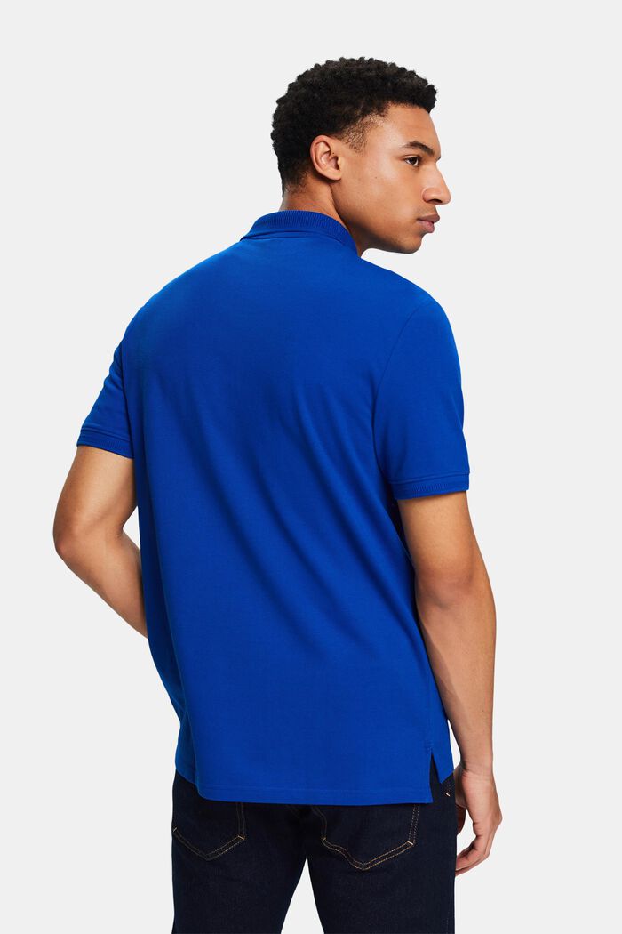 Piqué-Poloshirt aus Pima-Baumwolle, BRIGHT BLUE, detail image number 2