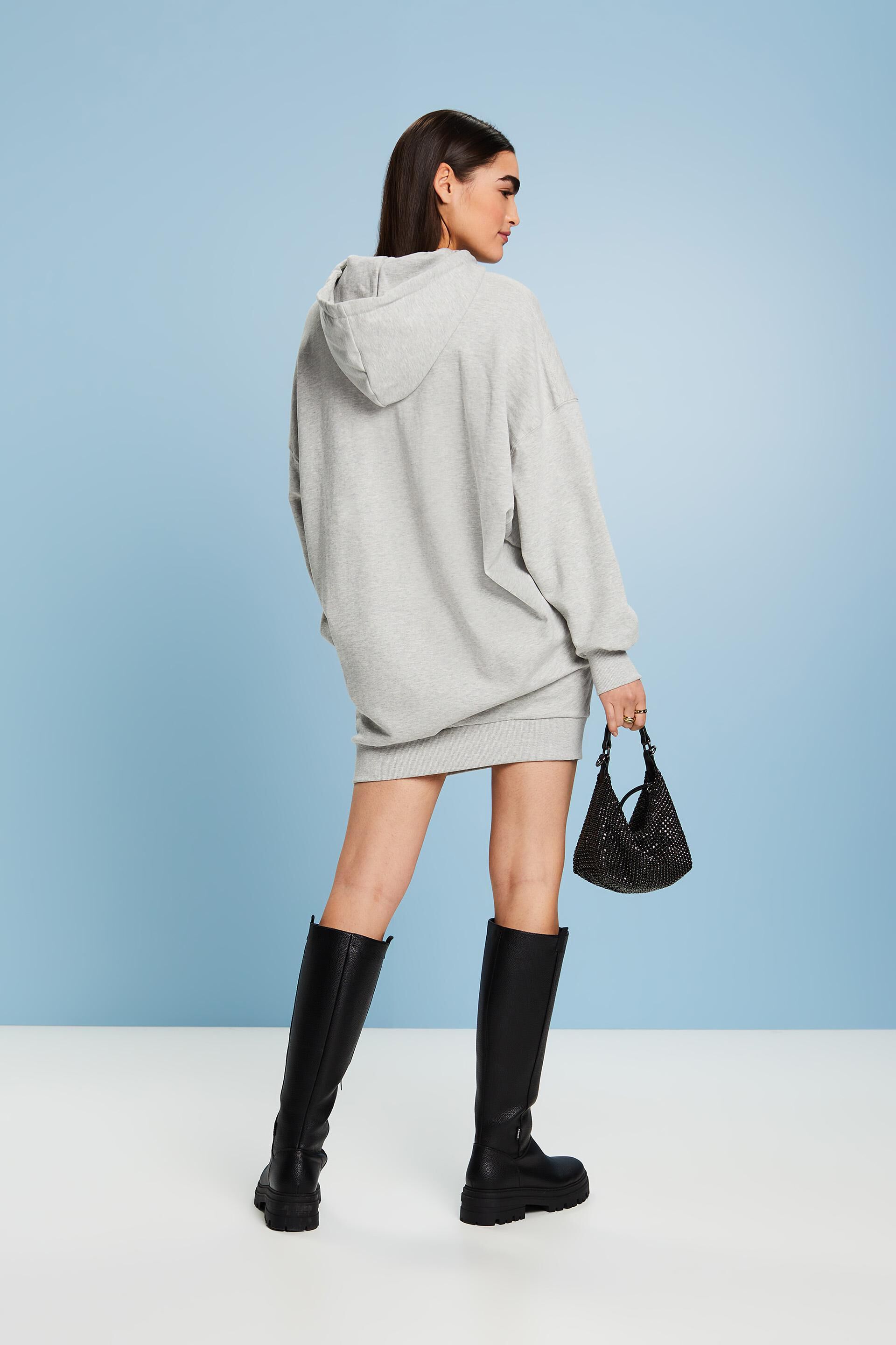 ESPRIT - Oversize Sweatkleid mit Kapuze in unserem Online Shop