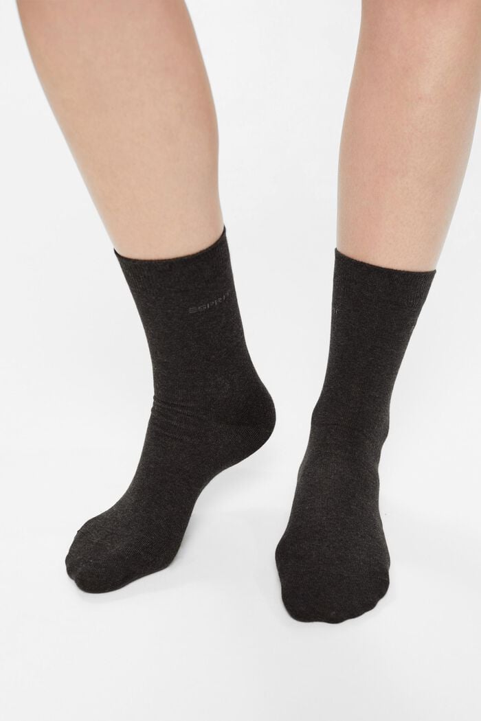 5er-Pack unifarbene Socken, Bio-Baumwolle