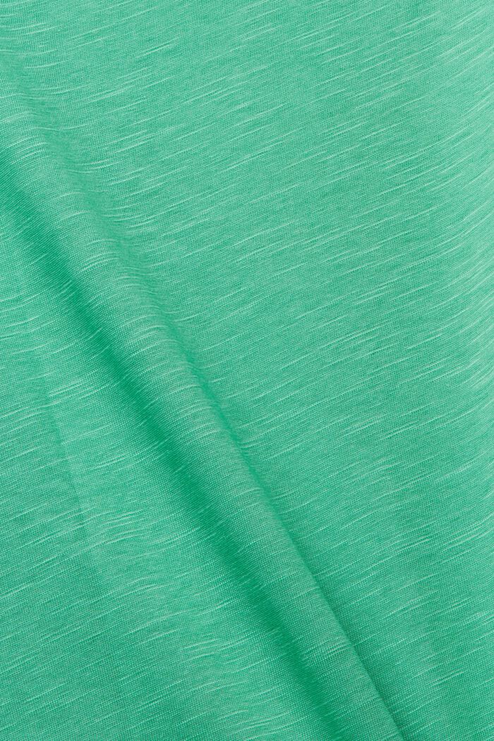 T-Shirt mit V-Ausschnitt, GREEN, detail image number 1