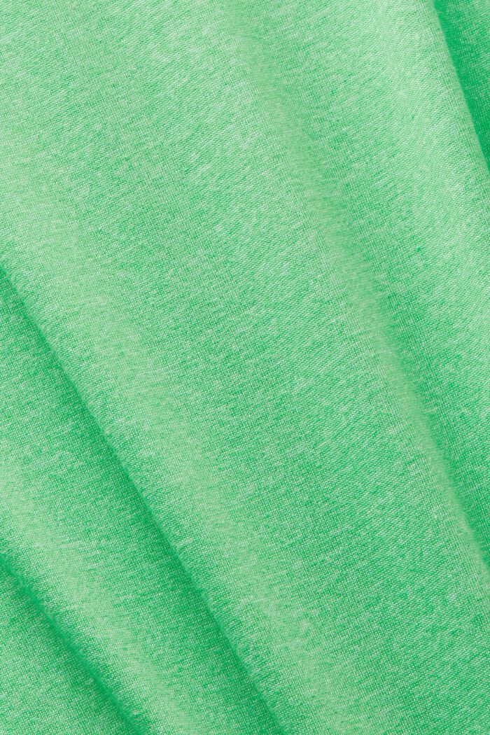 Meliertes Poloshirt, CITRUS GREEN, detail image number 4
