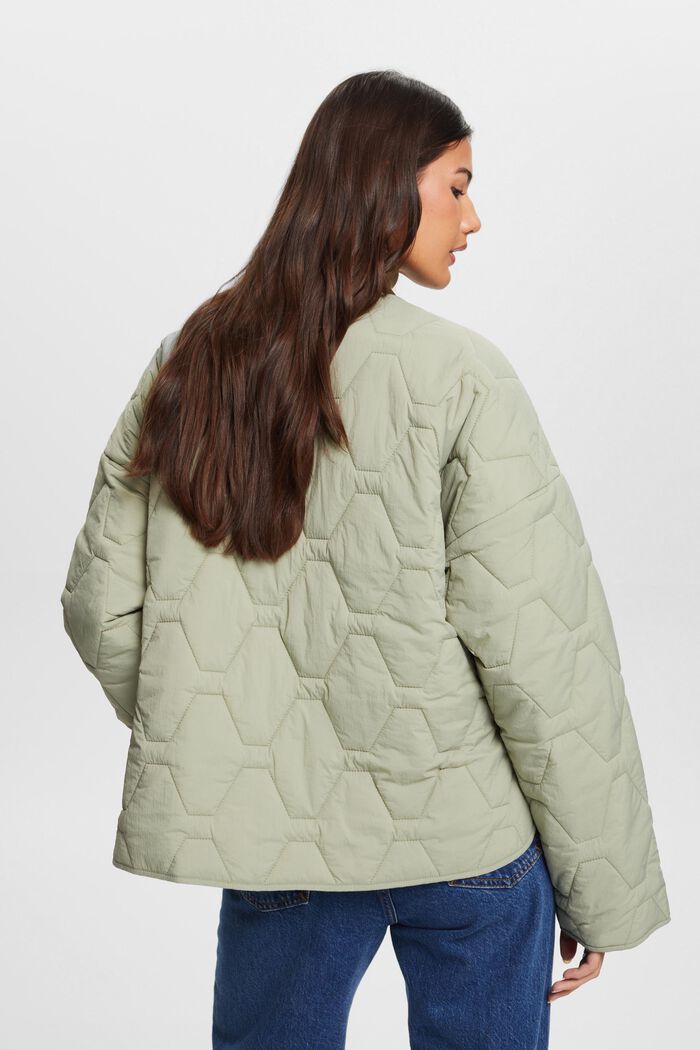 Recycelt: leichte Steppjacke, DUSTY GREEN, detail image number 3