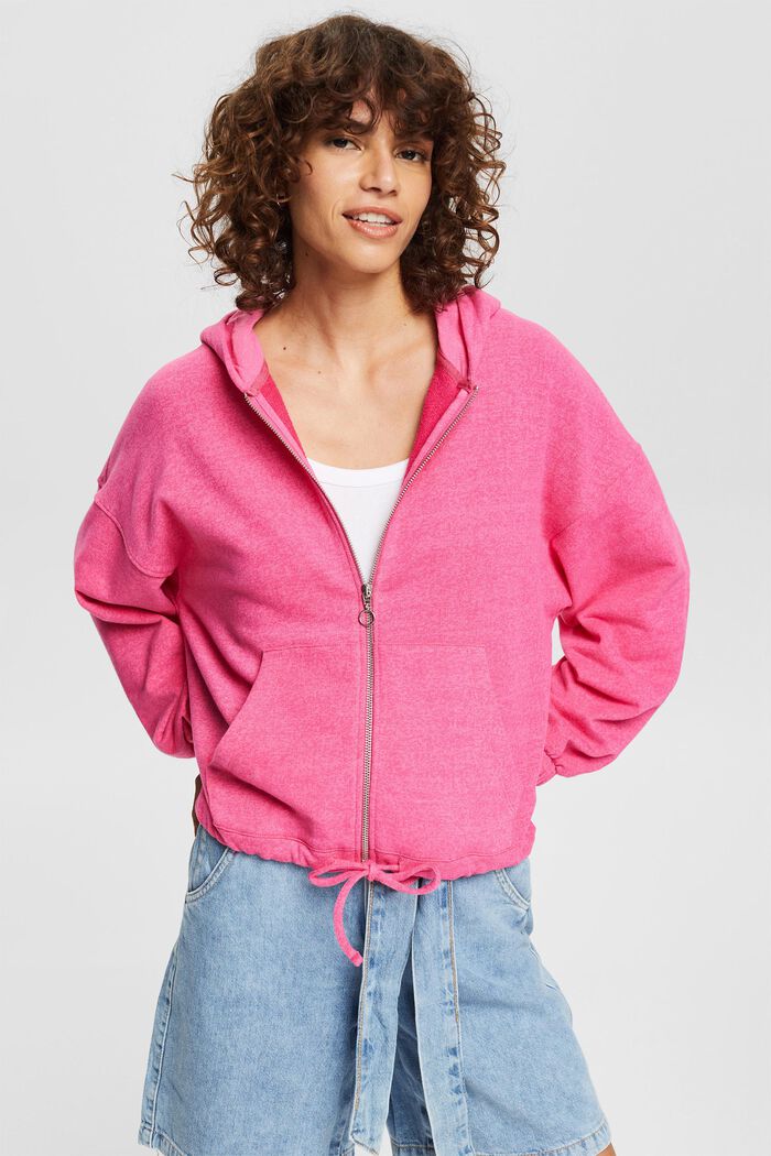 Women Sweatshirts & -jacken | Zipper-Hoodie mit Kordelzug - KV97867
