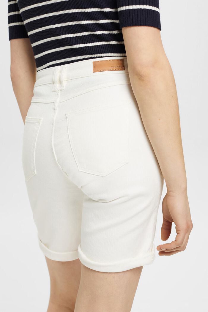 Shorts aus Baumwollstretch, OFF WHITE, detail image number 2
