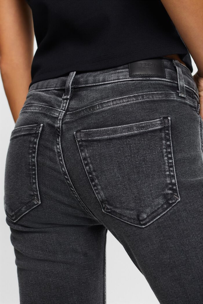 Skinny Jeans mit mittlerer Bundhöhe, BLACK DARK WASHED, detail image number 4