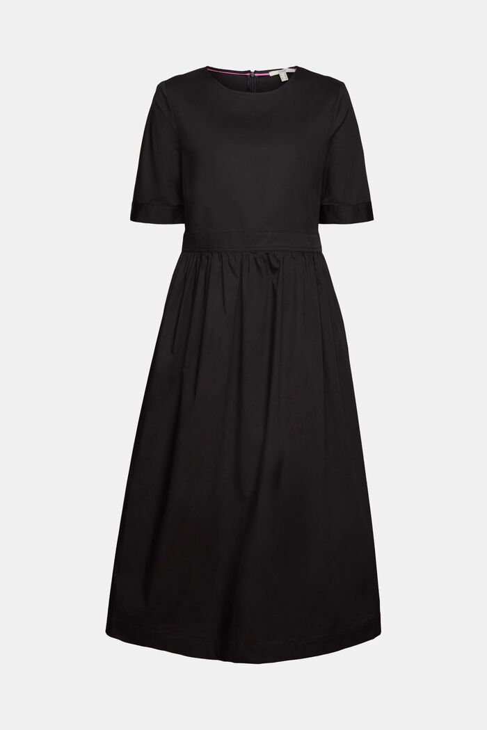 Kleid in Midilänge, BLACK, detail image number 5