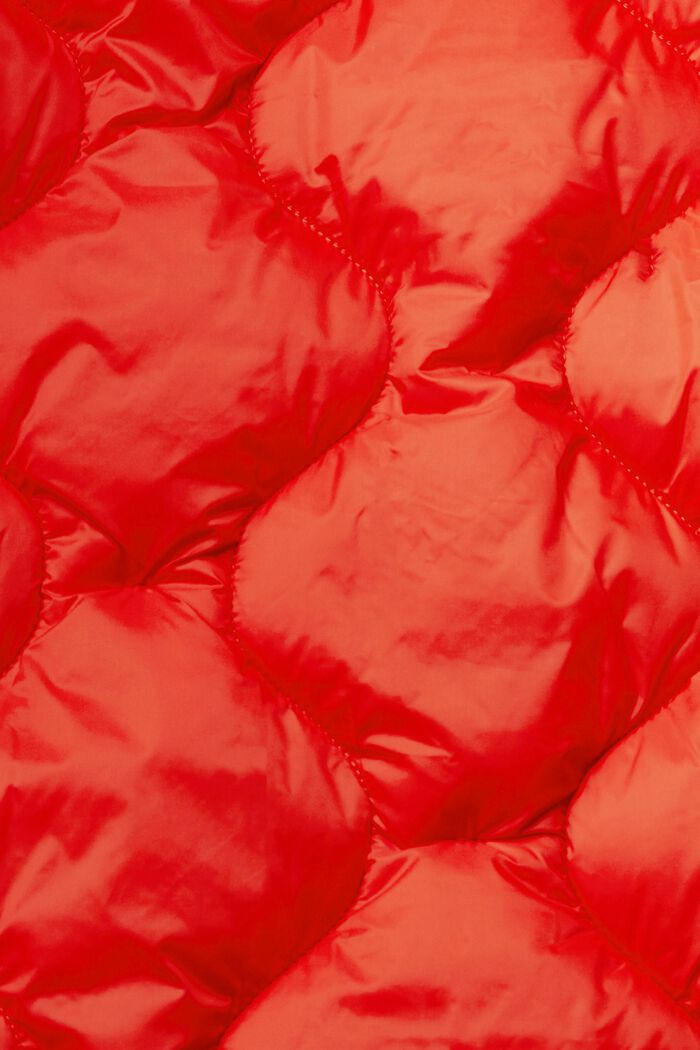 Weste in Stepp-Optik, ORANGE RED, detail image number 6