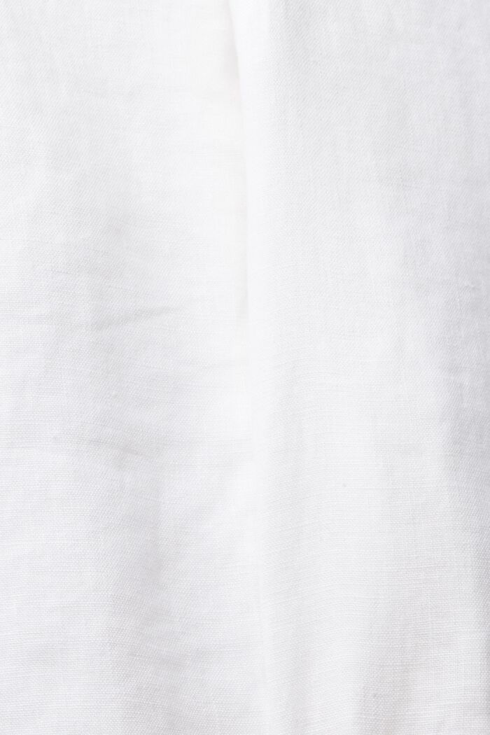Leinen-Shorts mit Gürtel, WHITE, detail image number 5
