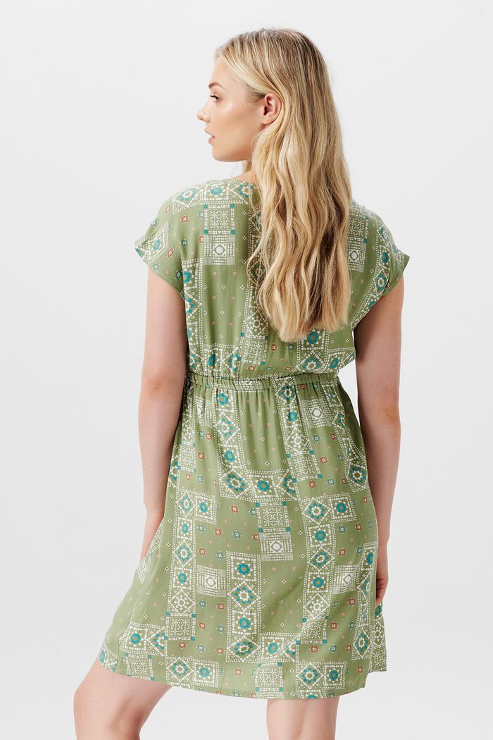 Bedrucktes Kleid mit Stillfunktion, REAL OLIVE, detail image number 3