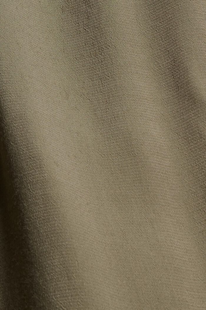 Längere Tunika-Bluse mit LENZING™ ECOVERO™, DARK KHAKI, detail image number 4