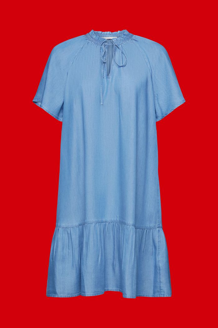 Kleid aus Jeans ähnlichem Stoff, TENCEL™, BLUE MEDIUM WASHED, detail image number 6