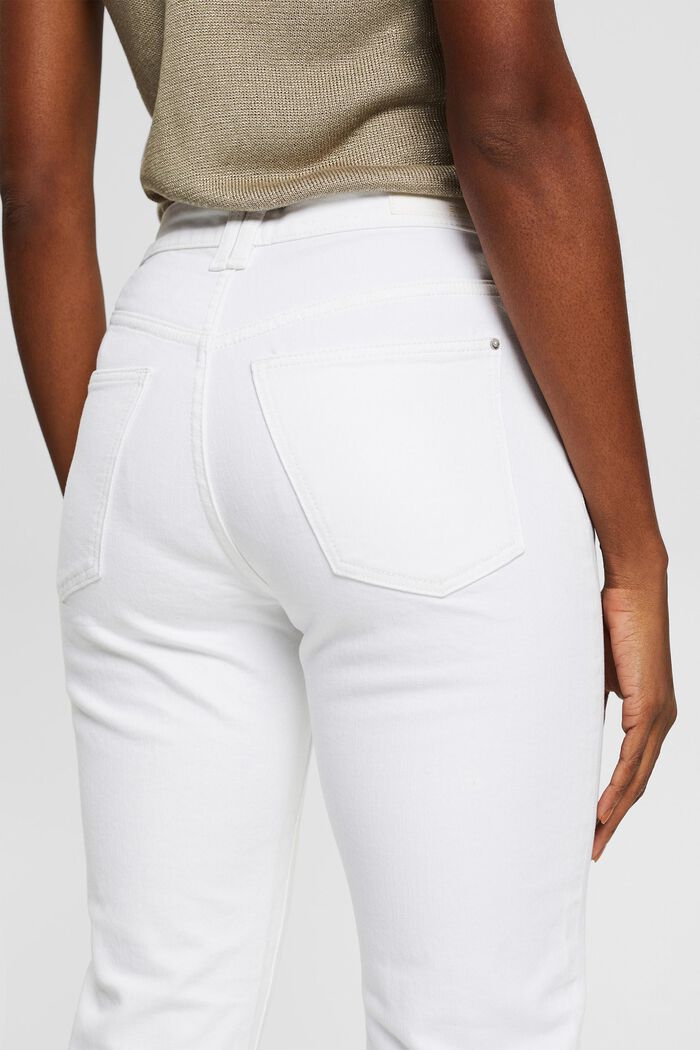 Mom Jeans aus Baumwolle, WHITE, detail image number 5