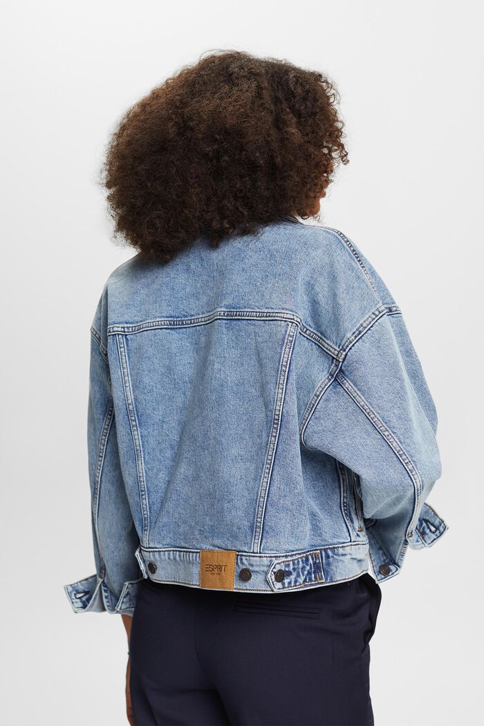 Jeansjacke in Boxy-Silhouette, BLUE LIGHT WASHED, detail image number 3