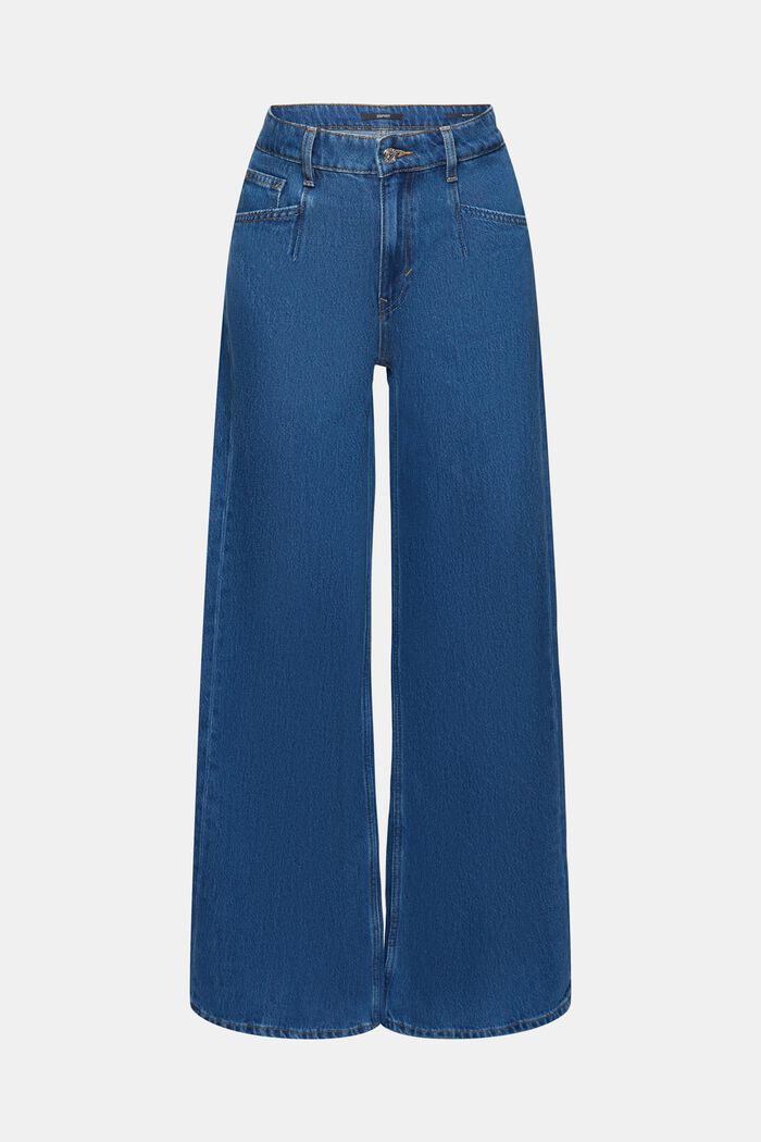 Jeans mit weitem Bein, BLUE LIGHT WASHED, detail image number 7