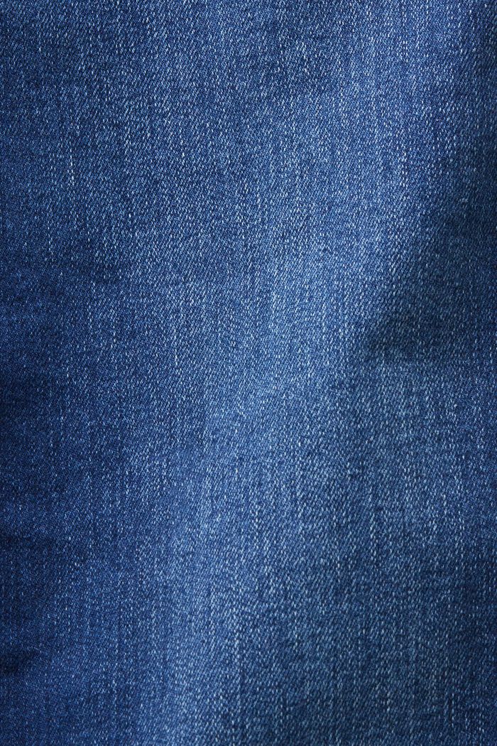 Schmale Jeans mit mittlerer Bundhöhe, BLUE DARK WASHED, detail image number 6