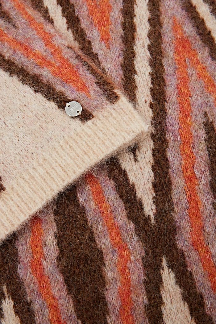 Schal aus Wolle-Mohair-Mix, BEIGE, detail image number 1