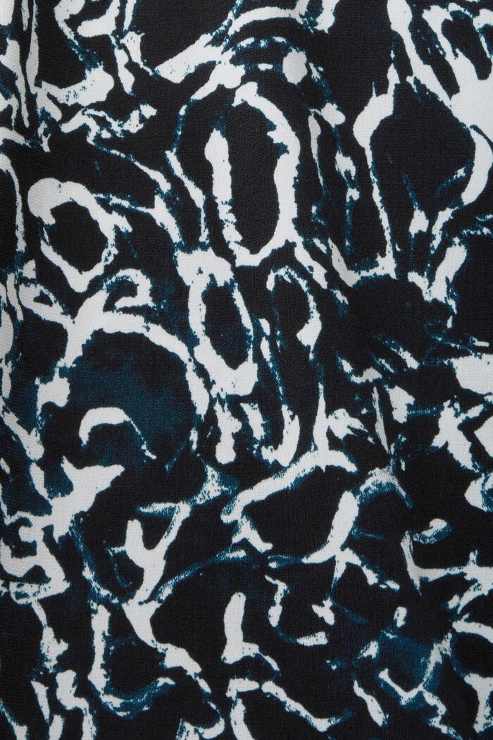 Jerseykleid mit V-Ausschnitt und Allover-Print, BLACK, detail image number 5