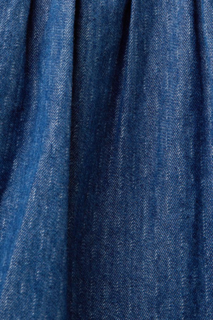 Leichtes Jeanskleid, 100 % Baumwolle, BLUE MEDIUM WASHED, detail image number 5