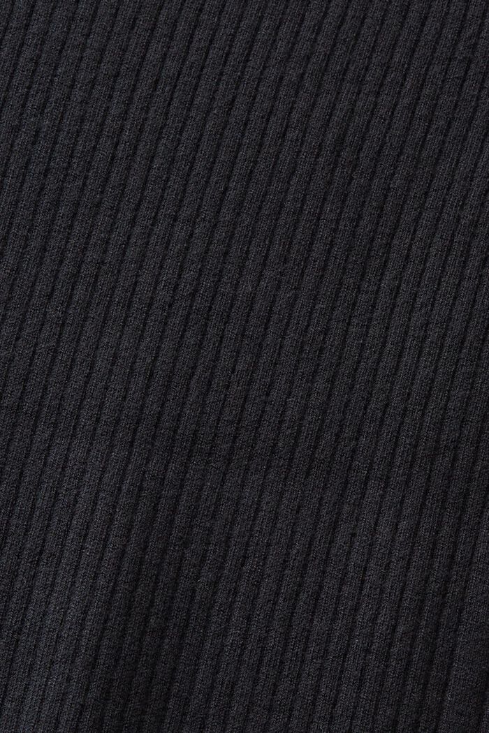 Polo-Minikleid mit Destroyed-Effekten, BLACK, detail image number 5