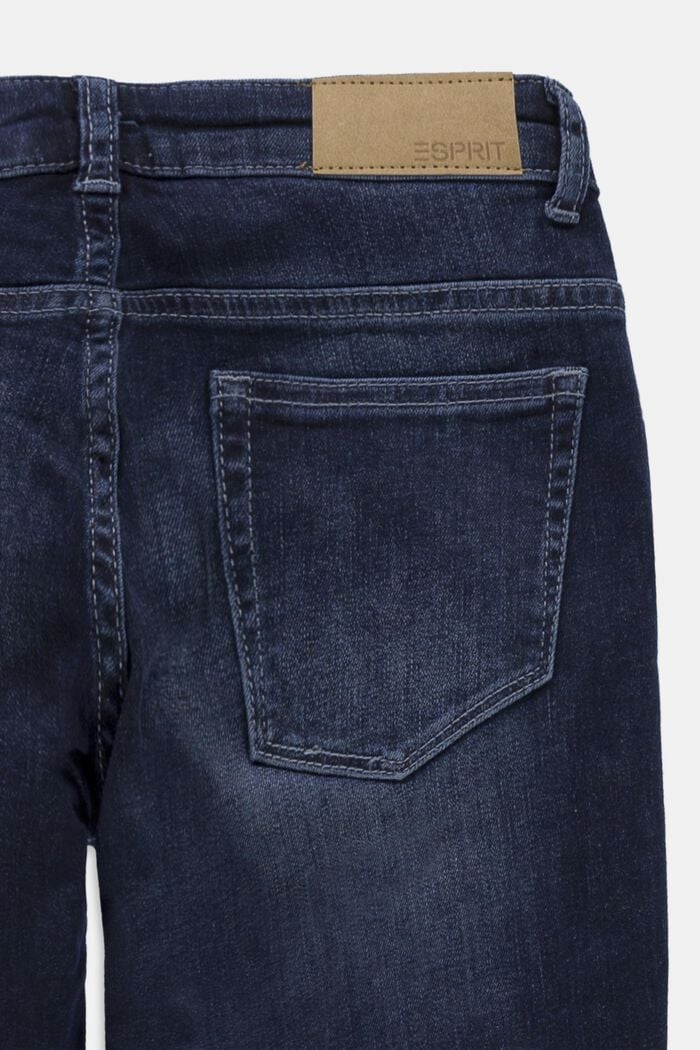 Reflektierende Jeans mit Verstellbund, BLUE DARK WASHED, detail image number 2