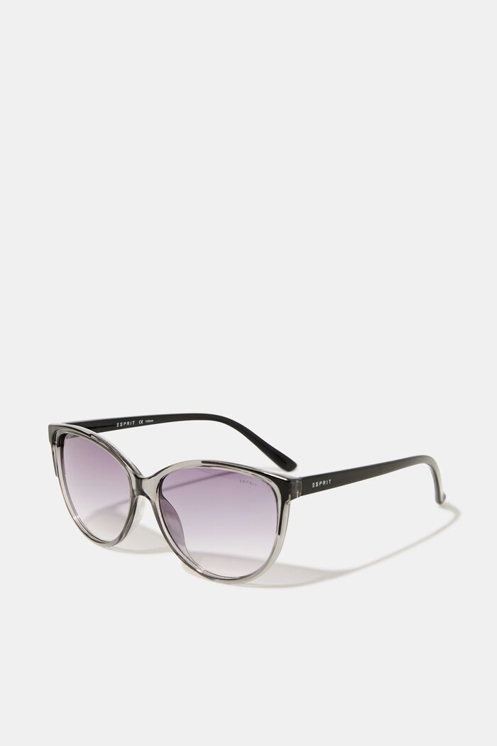 Sonnenbrille mit transparentem Rahmen, GREY, detail image number 0