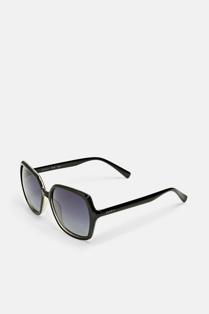 Statement-Sonnenbrille mit großen Gläsern, BLACK, detail image number 0