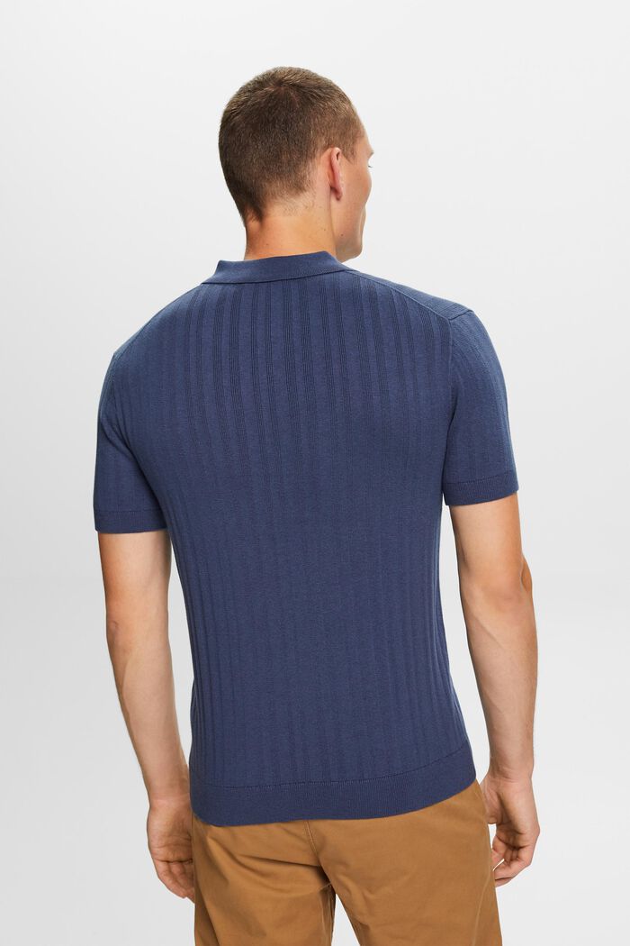 Poloshirt in schmaler Passform, GREY BLUE, detail image number 3