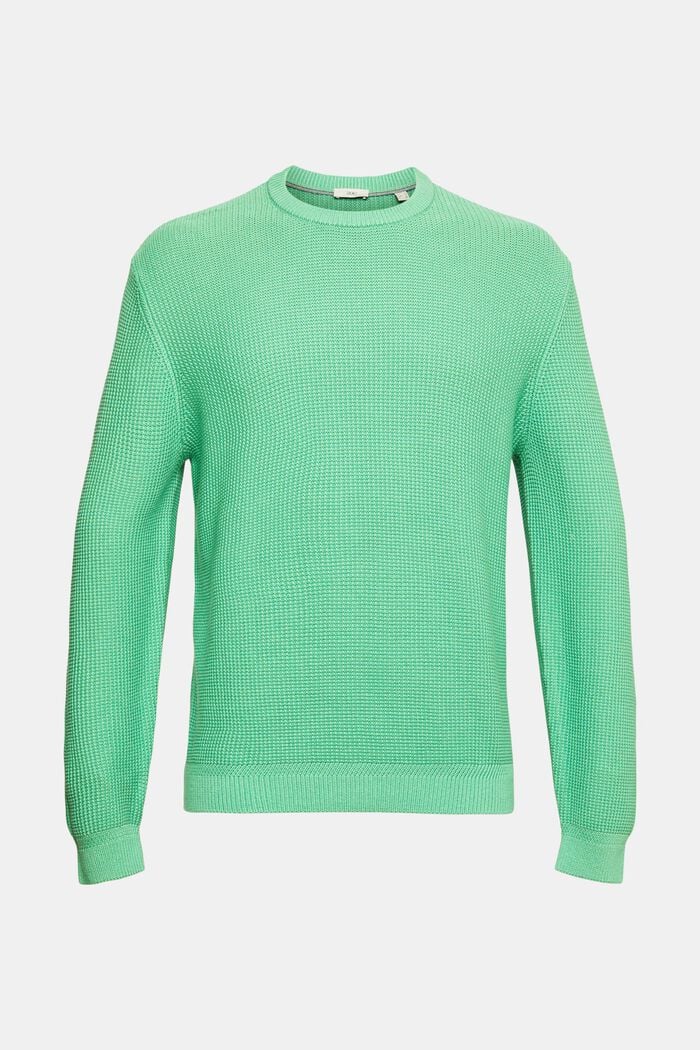 Sweater aus 100% Baunwollen, GREEN, detail image number 6