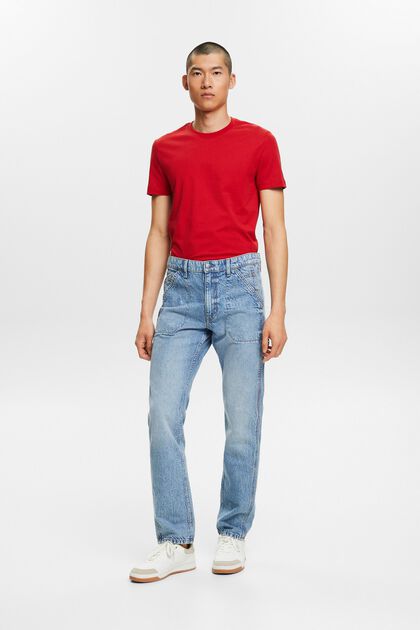 Gerade Carpenter Jeans mit mittelhohem Bund