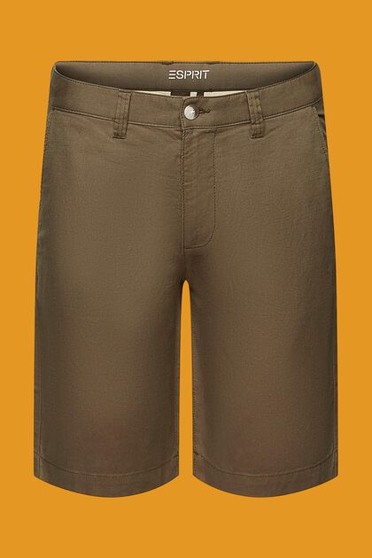 Shorts im Chino-Stil, DUSTY GREEN, overview