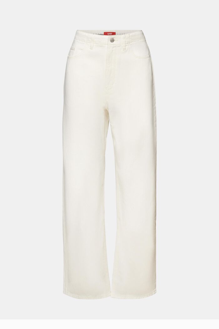Twillhose mit weitem Bein, 100 % Baumwolle, OFF WHITE, detail image number 8